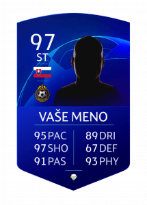 FutCard: Unikátny darček pre futbalových fanúšikov – Karty, ktoré ozdobujú váš domov a srdce! - Liga Majstrov 21