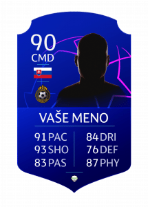 FutCard: Futbalový darček pre hráčov a fanúšikov –  Vlastná futbalová karta - Raritná Liga Majstro 22