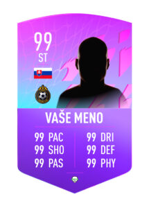 FutCard: Futbalový darček pre hráčov a fanúšikov –  Vlastná futbalová karta - Narodeniny 22