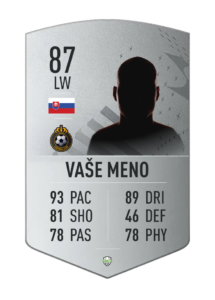 FutCard: Futbalový darček pre hráčov a fanúšikov –  Vlastná futbalová karta - Neraritná Strieborná 22