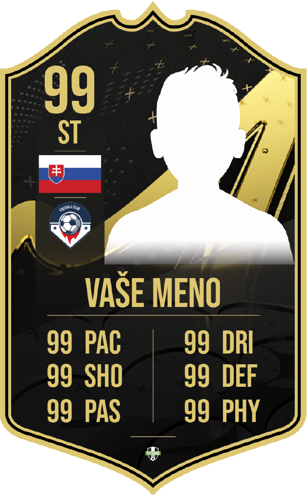 FutCard: Futbalový darček pre hráčov a fanúšikov – Vlastná futbalová karta - Tím týždňa 23