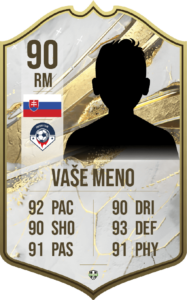 FutCard: Futbalový darček pre hráčov a fanúšikov –  Vlastná futbalová karta - Legendárna Ikona 23