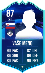 FutCard: Futbalový darček pre hráčov a fanúšikov –  Vlastná futbalová karta - RTTK