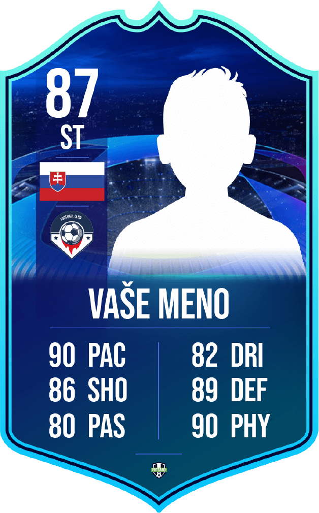 FutCard: Futbalový darček pre hráčov a fanúšikov – Vlastná futbalová karta - RTTK