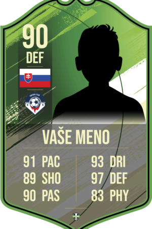 FutCard: Futbalový darček pre hráčov a fanúšikov – Vlastná futbalová karta - Zelená S23