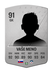 Darček pre futbalistov , vlastná futbalová karta