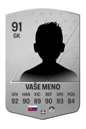 Darček pre futbalistov , vlastná futbalová karta