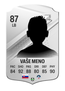 Vlastná futbalová karta